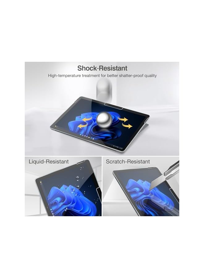 Procases 2 Pack Surface Go 3 10.5 Inch 2021 Surface Go 2 10.5 Inch 2020 Surface Go 10 Inch 2018 Screen Protector Tempered Glass Screen Film Guard For Surface Go 3 2 1 Clear - Image 4