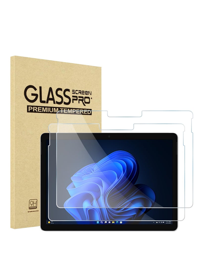 Procases 2 Pack Surface Go 3 10.5 Inch 2021 Surface Go 2 10.5 Inch 2020 Surface Go 10 Inch 2018 Screen Protector Tempered Glass Screen Film Guard For Surface Go 3 2 1 Clear - Image 1