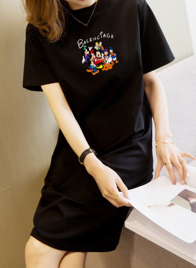 Yailla Summer Loose Tshirt Dress