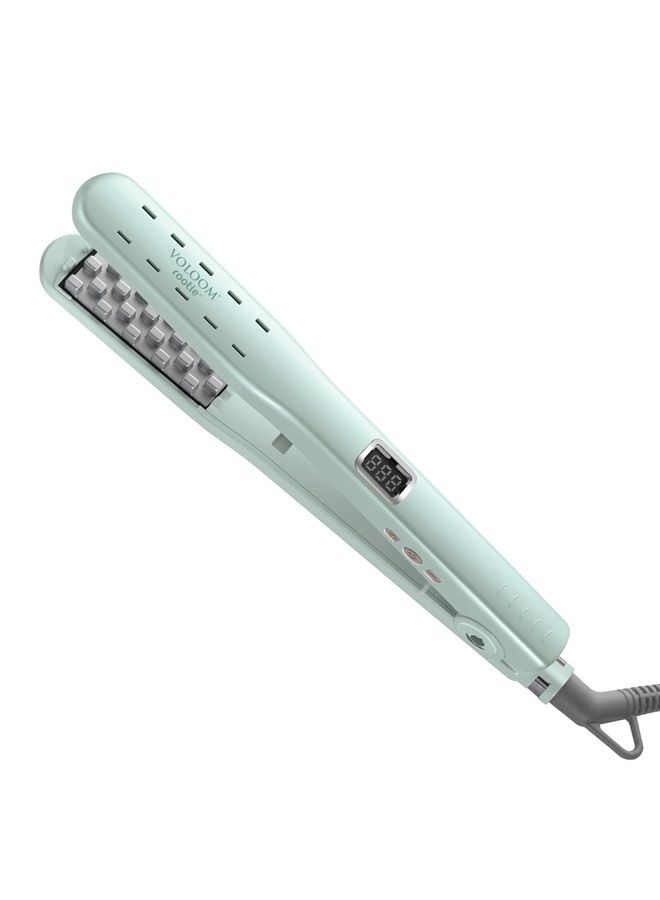 VOLOOM فولوم روتي 3/4 بوصة مكواة شعر سيراميك احترافية لتكثيف الشعر | حجم شعر يدوم | للشعر القصير أو الرقيق | درجة حرارة قابلة للتعديل | إيقاف تلقائي - Image 2