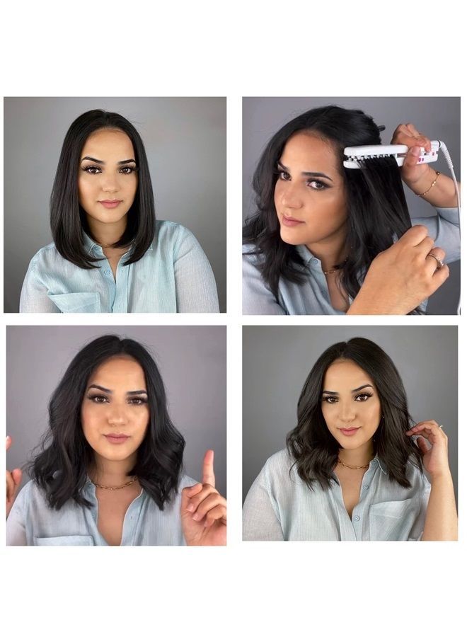 VOLOOM فولوم روتي 3/4 بوصة مكواة شعر سيراميك احترافية لتكثيف الشعر | حجم شعر يدوم | للشعر القصير أو الرقيق | درجة حرارة قابلة للتعديل | إيقاف تلقائي - Image 4