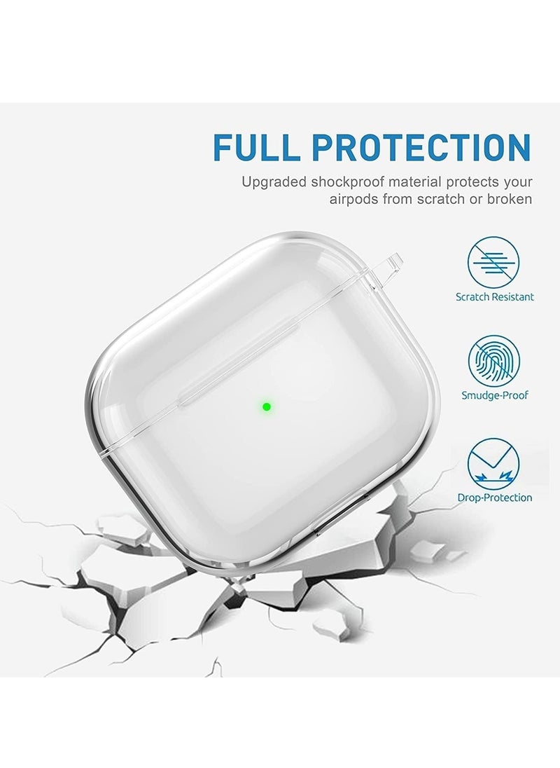 Generic - Case Compatible with AirPods 4/4 NC , Soft Silicone Earphone Protective Case Cover with Lanyard, Lightweight, Shockproof - Transparent - Image 1