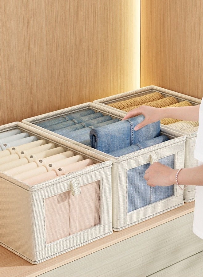 1PC,Clothes Storage Box,Foldable Clothes Organized Closet  - Image 1