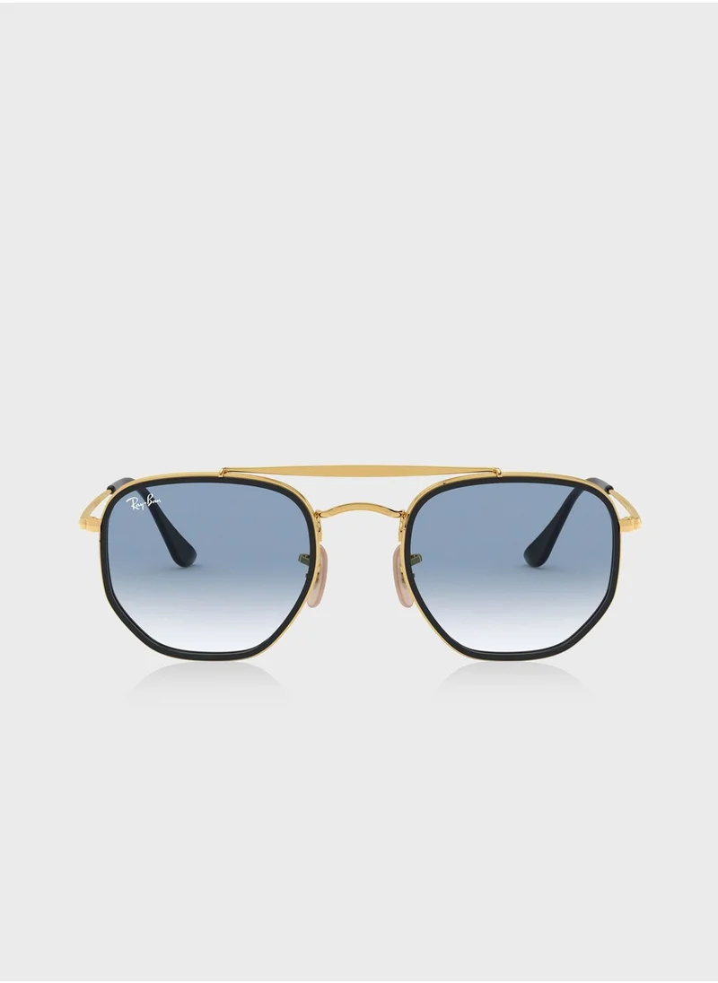 Ray-Ban 0Rb3648M The Marshal Ii Irregular Sunglasses