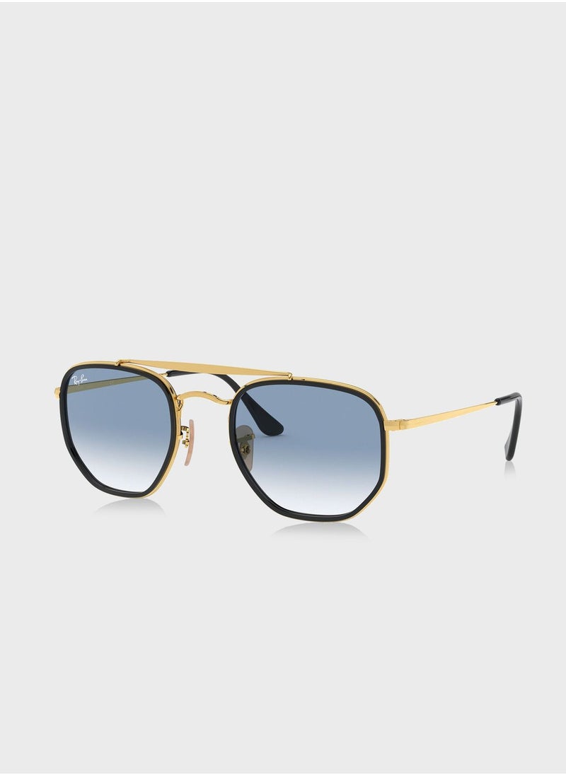Ray-Ban - 0Rb3648M The Marshal Ii Irregular Sunglasses - Image 1