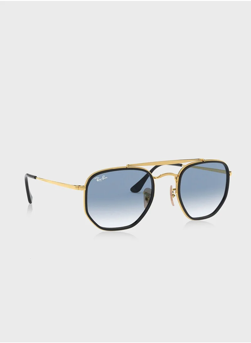 Ray-Ban 0Rb3648M The Marshal Ii Irregular Sunglasses