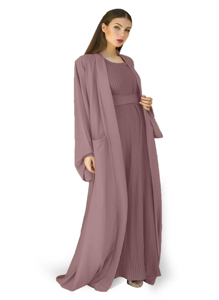 Cinereous color Abaya with Inner dress- 2pcs set-602C125 - pzsku/ZB0BAE2E310ED3A4F7596Z/45/_/1735763720/90aeacdd-6e91-4fa3-b13a-cff857b56123