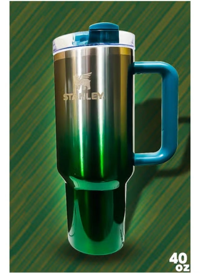 Stanley Stanley 40oz Tumbler – Stainless Steel Travel Mug with Reusable Straw – BPA Free, Eco-Friendly & Dishwasher Safe – Leakproof FlowState Lid & Double Wall Vacuum Insulation – Keeps Drinks Hot 16H & Cold 24H – Slim Base Fits Car Cup Holders – Sturdy Ergonomic Handle for Easy Use at Home, Work or On the Go - Image 3