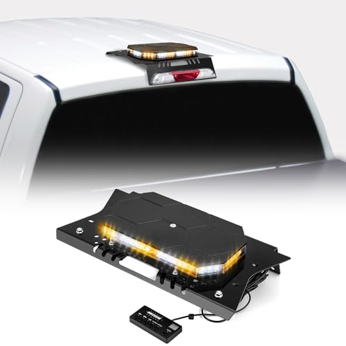 WeiSen No Drill Strobe Light Bar Cab Mount Kit Emergency Light Bar Compatible with Ford F150 20152026 Fit F250 F350 F450 F550 20172026 - Image 1