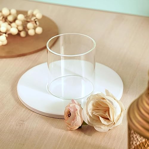 True Decor Akhand Diya Glass Cover Big Size Akhand Jyoti Diya Glass Big Size (Height: 4.5 Inch Width: 4 Inch) - Image 5