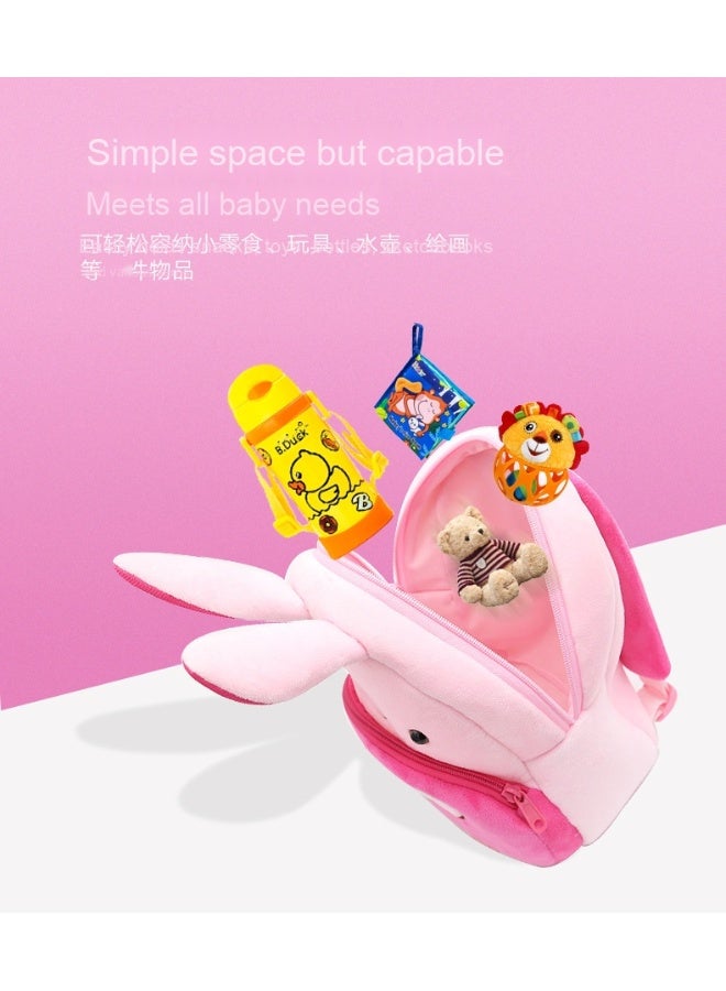 آنا حقيبة ظهر أطفال على شكل حيوانات كرتونية مصنوعة من الفرو - Image 2