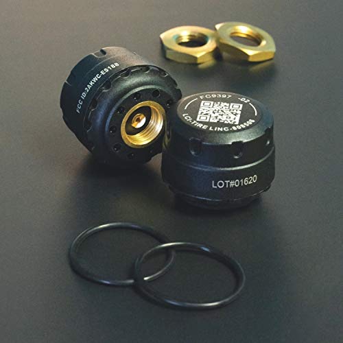 Lippert Components Tire LINC Tire Sensors (2 Pack) for RVs, 5th Wheels, Motorhomes, Tow Vehicles, Easy DIY Installation on Valve Stem, OneControl App Compatible - 2020106299 - Image 2