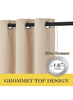 2-Piece Blackout Thermal Window Curtains Beige 100x130cm - pzsku/ZB0BB542F1F93E12628A2Z/45/_/1735904847/3907a1b4-03a0-4359-8c4f-b7c31dd6a4bc