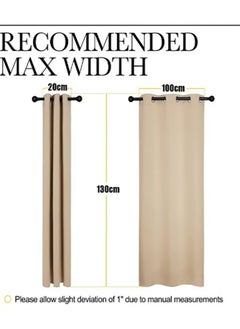 2-Piece Blackout Thermal Window Curtains Beige 100x130cm - pzsku/ZB0BB542F1F93E12628A2Z/45/_/1735904868/4b652ae3-2744-497b-8823-484d102d13a8