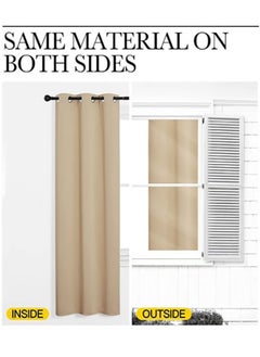 2-Piece Blackout Thermal Window Curtains Beige 100x130cm - pzsku/ZB0BB542F1F93E12628A2Z/45/_/1735904869/f9fe27d2-008c-4120-bbdb-68bc80964488