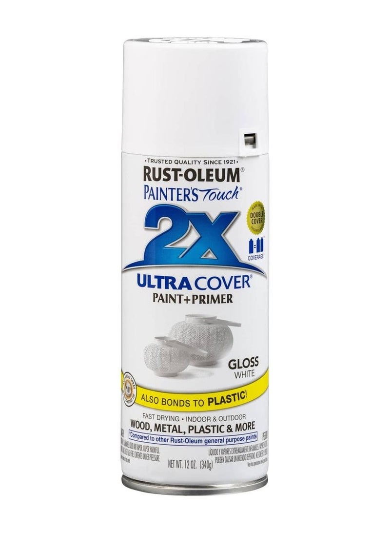 RUST-OLEUM Painter's Touch Ultra Cover 2X Spray (340 g, Gloss White)