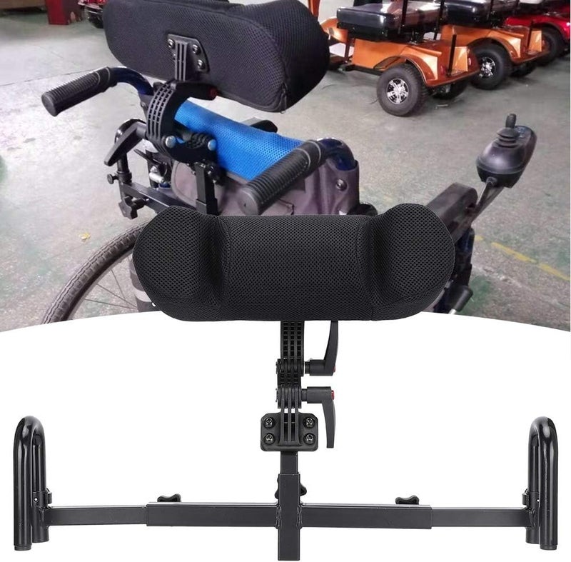 woobles Wheelchair Headrest Backrest, Adjustable Wheelchair Headrest Cushion Head Support Wheelchair Neck Support Comfortable Seat Back Cushion Universal Wheelchair Accessories (25mm) 25mm - Image 2