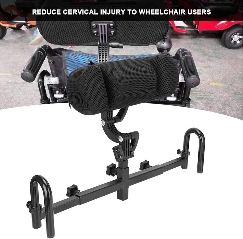 woobles Wheelchair Headrest Backrest, Adjustable Wheelchair Headrest Cushion Head Support Wheelchair Neck Support Comfortable Seat Back Cushion Universal Wheelchair Accessories (25mm) 25mm - Image 5