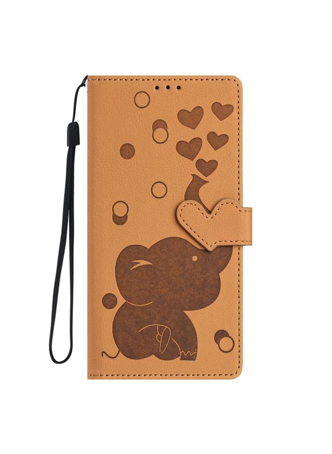 S-TOP Case For iPhone 11 Cartoon Elephant Embossed Leather Phone Case - Image 3