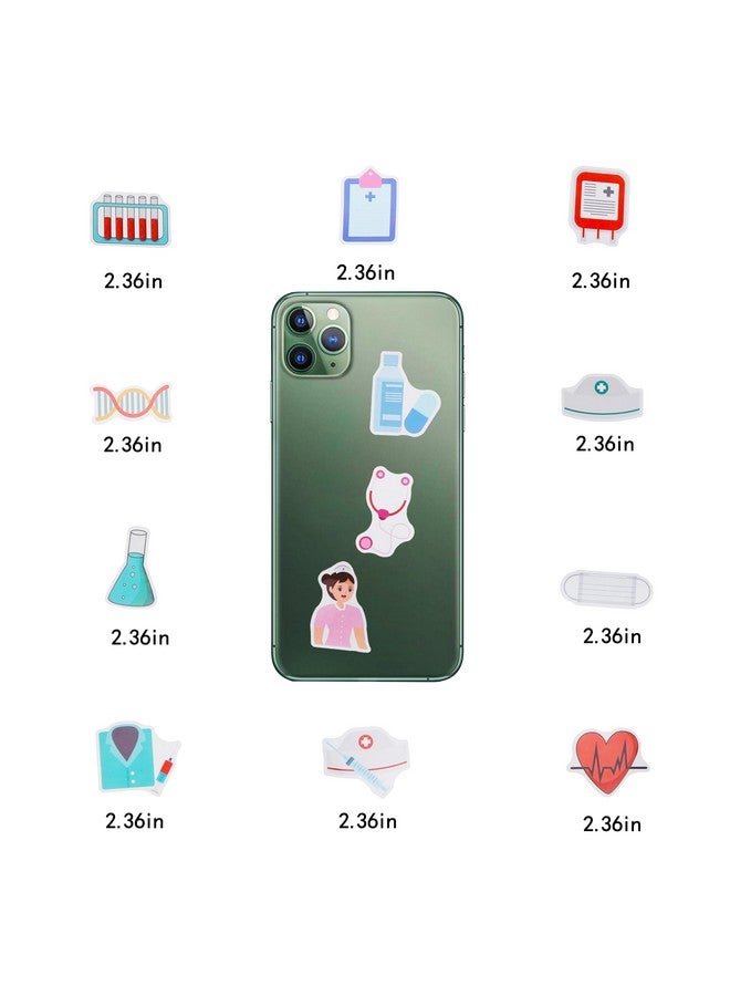 Cleverplay 100 Pack Nurse Stickers, Medical Healthcare Doctor Party Favors, Birthday Decorations - Image 4
