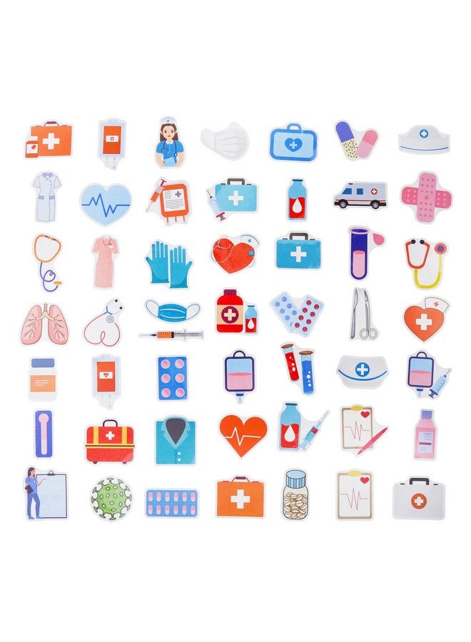 Cleverplay 100 Pack Nurse Stickers, Medical Healthcare Doctor Party Favors, Birthday Decorations - Image 3