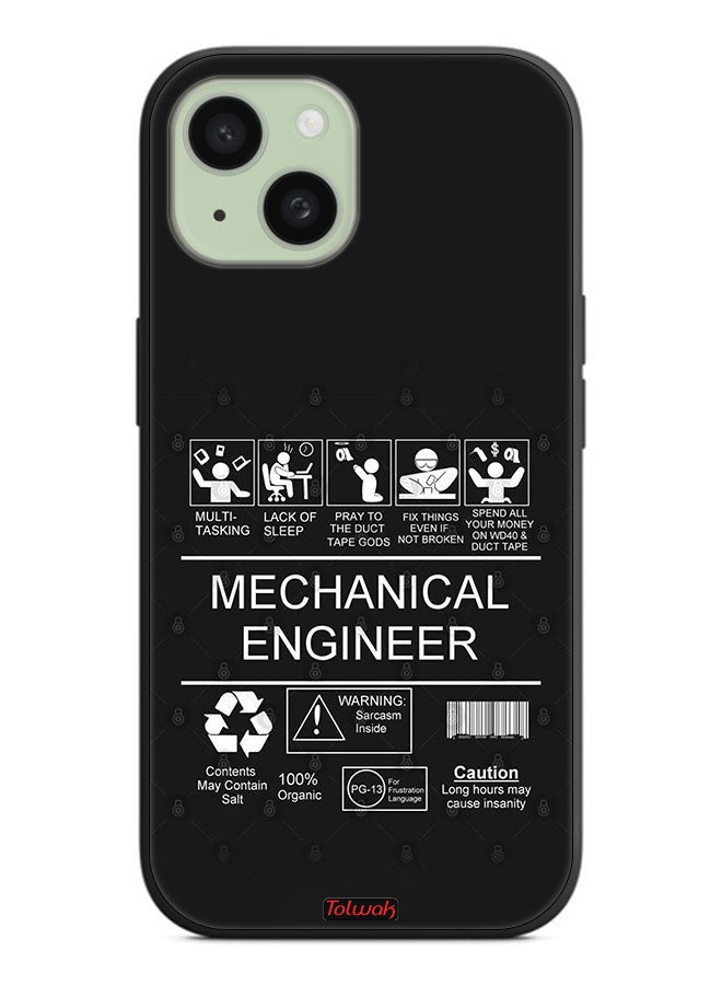 Tolwak Apple iPhone 15 Plus Protective Case Cover Mechanical Engineer Sticker - Image 2
