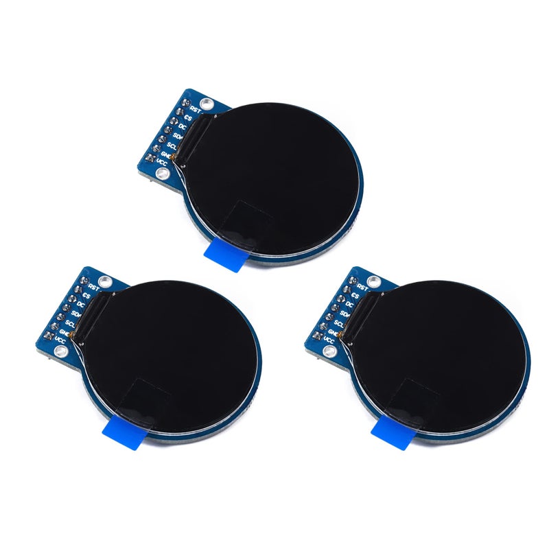 Teyleten Robot 1.28 Inch TFT LCD Display Module Round RGB 240 * 240 GC9A01 Driver 4 Wire SPI Interface 240x240 PCB for Arduino 3PCS - Image 1
