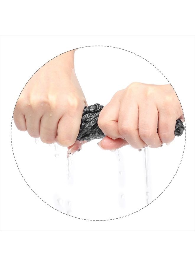 Etercycle 2 Pieces Mesh Crochet Hair Net Snoods, Soft Rayon Knit Crochet Hairnet Hair Cover Accessory Crocheted Sleep Cap for Women (Black) - Image 4