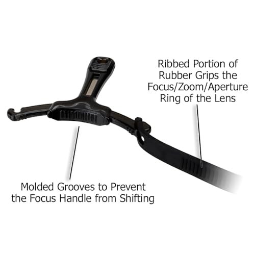 Fotodiox Follow Focus Handles, Kit of 3 - Black, Red, Clear - Image 4