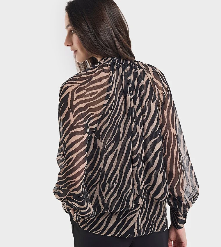 بي سي بي جي Tie Neck Top