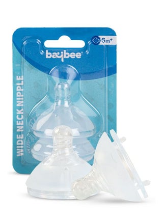 Baybee Wide Neck Baby Bottle Silicone Nipple Natural Flow Rate Feeding Teat Nipple for Infants, Toddlers, New Born Baby Feeding Bottle Nipple Anti Colic BPA Free Slow Flow - pzsku/ZB0BBA1E63AB5EEFFB831Z/45/_/1686226964/e8a1bb3d-1768-4a2b-a301-6b4fced1f10f