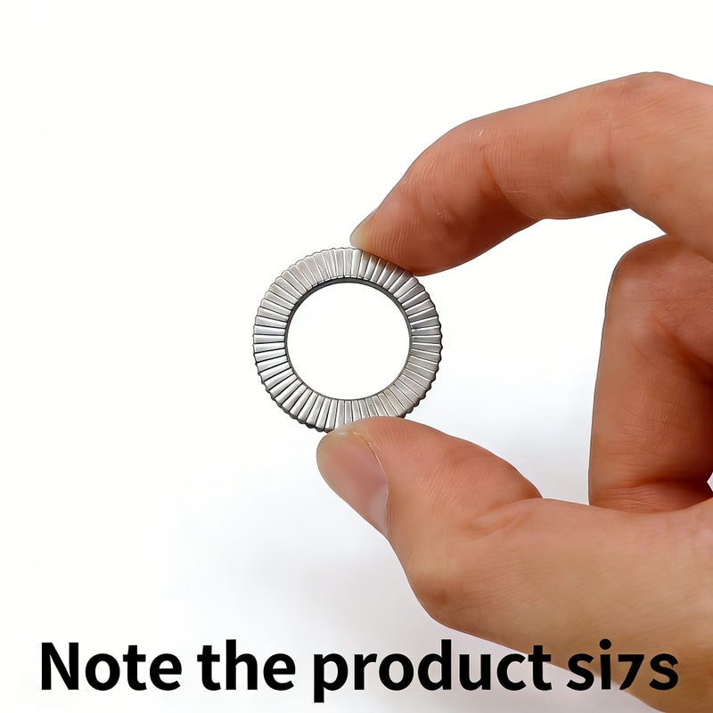 M3-M14 12pcs Double Layer Self-Locking Anti-Loosening Wedge Washers Dacromet Coated - Image 2