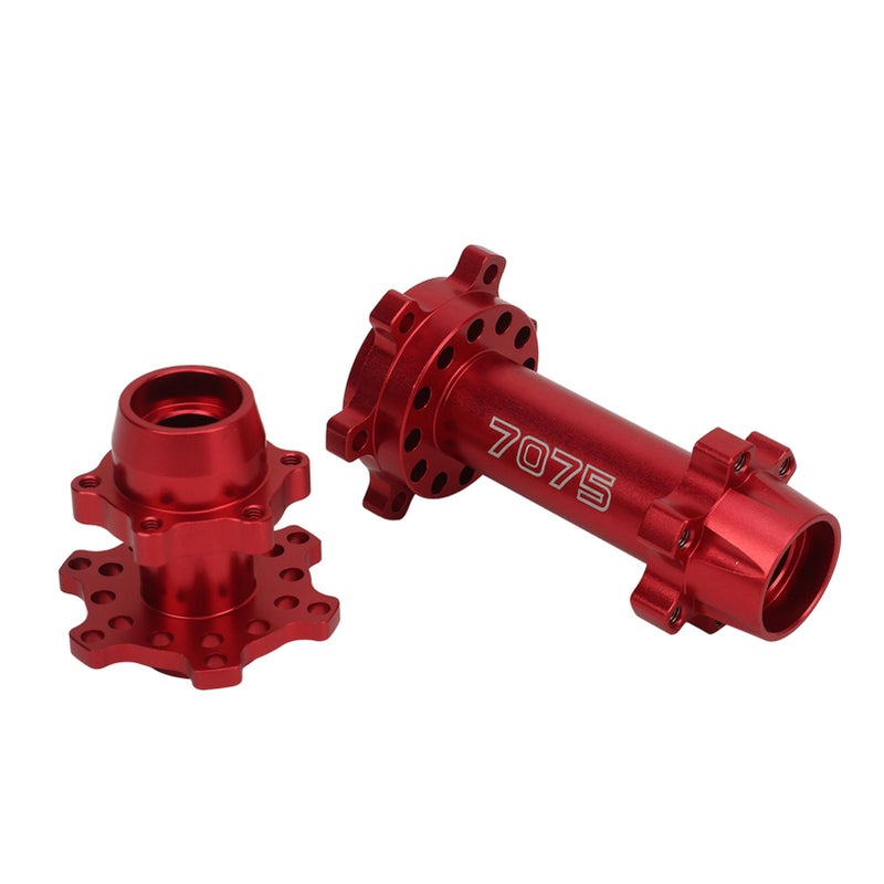 RC Motorcycle Wheel Hex Hubs Aluminum Front Rear Wheel Hex Hub for LOSI 1/4 Promoto MX Electric Motorcycle Modification Upgrade Red - Image 2