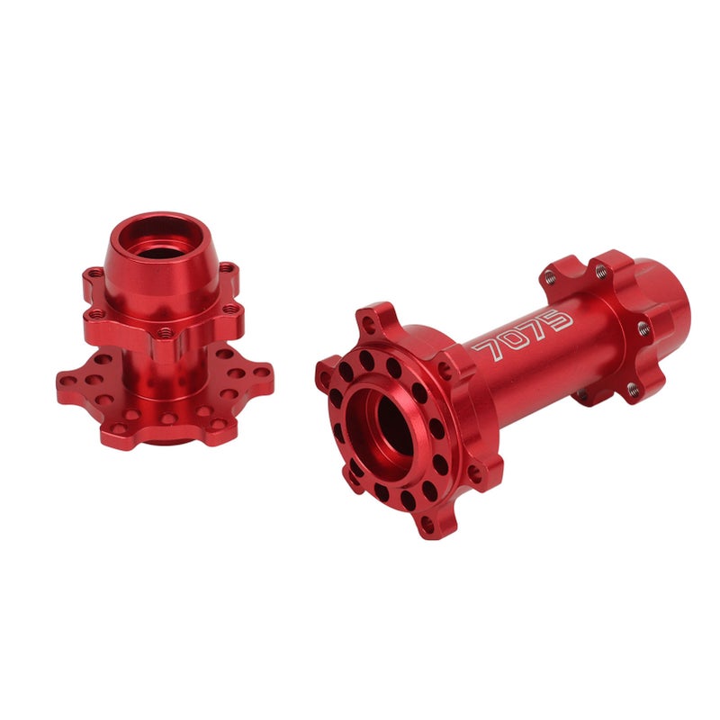RC Motorcycle Wheel Hex Hubs Aluminum Front Rear Wheel Hex Hub for LOSI 1/4 Promoto MX Electric Motorcycle Modification Upgrade Red - Image 4