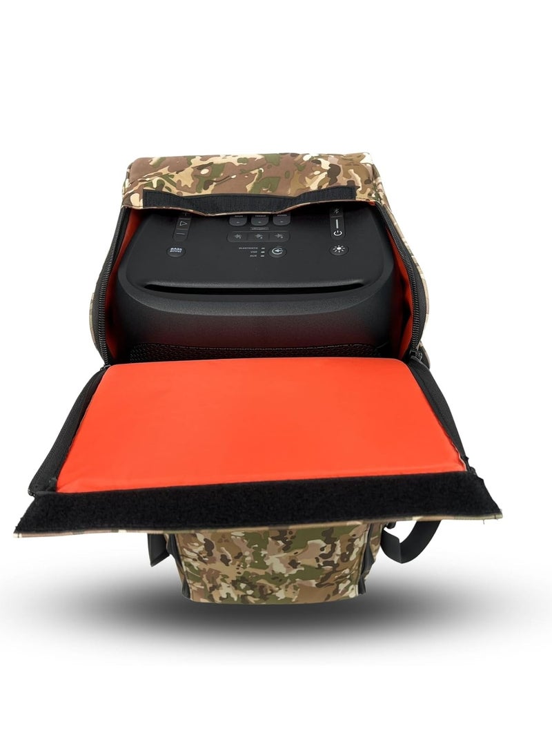 أنجري بول حقيبة تخزين آمنة لمكبر الصوت مع حقيبة سفر ذات حزام عملي متوافقة مع JBL PARTY BOX 310 (ARMY-C) - Image 2