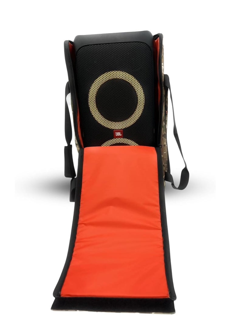 أنجري بول حقيبة تخزين آمنة لمكبر الصوت مع حقيبة سفر ذات حزام عملي متوافقة مع JBL PARTY BOX 310 (ARMY-C) - Image 3