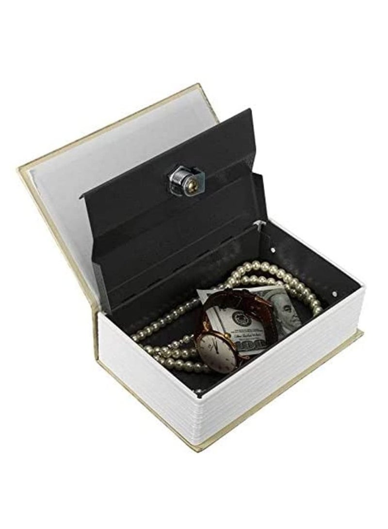 Book Safe with Key Lock Home Dictionary Diversion Secret Book Metal Safe Lock Box 18*11.5*5.5cm  - Image 2