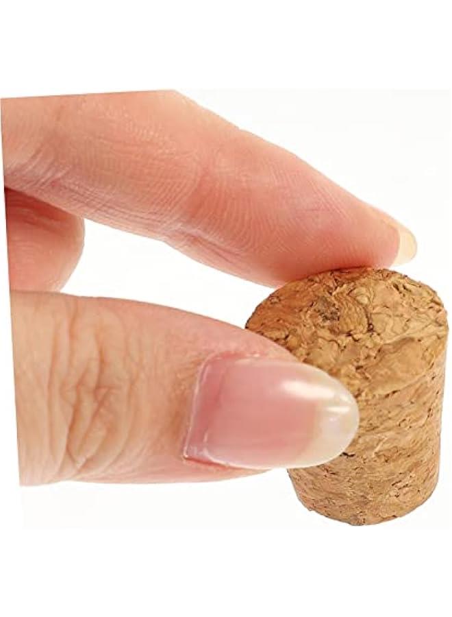 30pcs Glass Bottle Cork Wood Crafts Mini Bottles of Clear Bottles Decorative Cork Stoppers Cloche Glass Dome Natural Wine Corks Wood Plugs Wine Bottle Sealing Cover Grape - Image 3