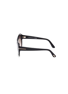 TOM FORD Women's Butterfly Shape Acetate Sunglasses FT108401B52 Lens Size: 52 Millimeter - Shiny Black  - Image 4