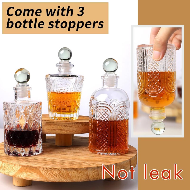 INFTYLE Syrup Bottle Set of 3 - Syrup Dispenser with Leak-Proof Lids Pour Spout Ideal for Coffee Syrups,Honey,Condiments,Olive Oil - Image 5