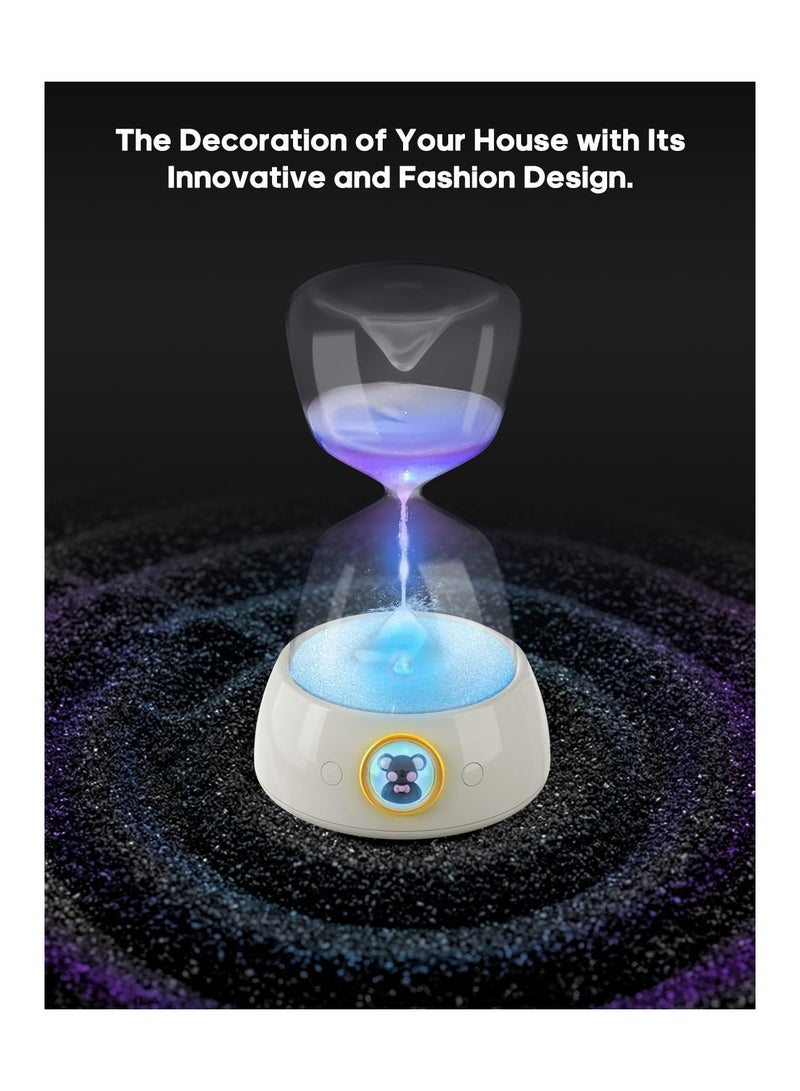 SYOSI Touch Bedside Table Lamp, Atmosphere Lamp, Colorful Lamp with Bluetooth Speaker, Lights with Moving Sand Art, Romantic Gifts for Loved Ones, Night Lights for Bedroom/Baby Nursery/Living Room - Image 3
