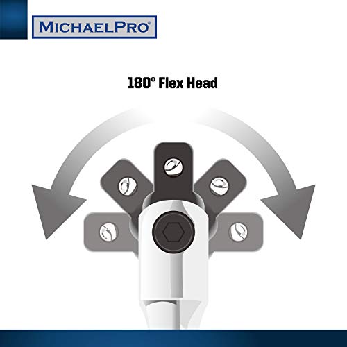 MichaelPro مايكل برو MP007001 مقبض مرن/بار كسر 3/8 بوصة لعزم دوران إضافي - Image 4