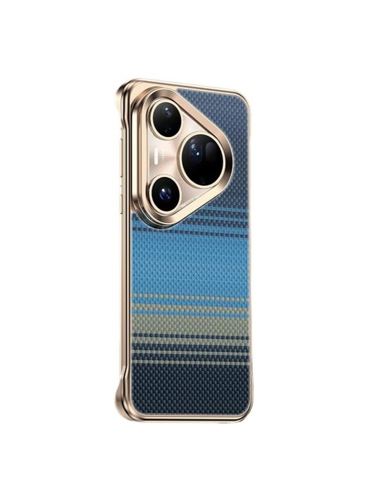 عام "غطاء هاتف مغناطيسي عديم الحواف متوافق مع Huawei Pura 80 Ultra - مصنوع من ألياف الكيفلار الأراميد المقاومة للصدمات والمتينة للغاية"