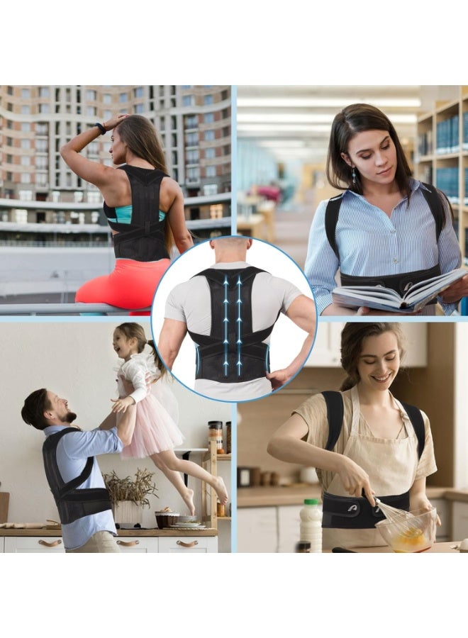Generic Bariki Posture Corrector for Women and Men, Full Back Brace for Back Pain Relief, Scoliosis and Humpback Correction, Black - Image 5