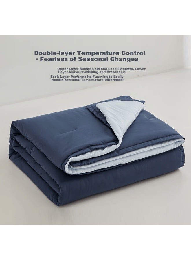 La Torretta Deep Sleep Temperature Control Quilt Machine Washable Double Layer Insert No Duvet Cover 150x200cm 5 Jin - Image 1