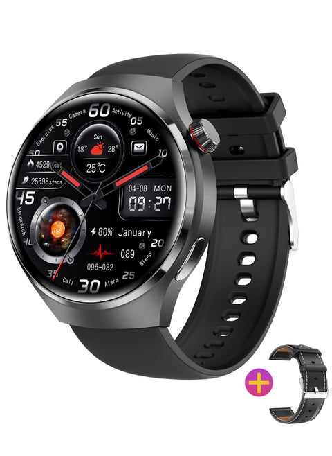 Smart Watch 300mAh 1.53'' Smart Watches for Men Smartwatches Bluetooth Make/Answer Calls Fitness Modes and Sleep Modes Multi-app Message Reminder Monitor Multi Language  GT4 PRO