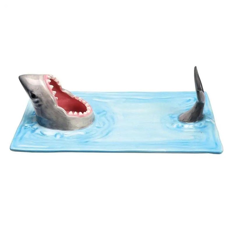 Japanese-style beach shark plate, dumpling plate, tabletop and kitchen decoration sushi plate. - Image 4