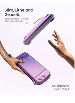 Tomtoc Tomtoc Slim Case for Carrying Accessories Protective Sleeve with 10 Game Cartridges Iris Purple  - Image 2