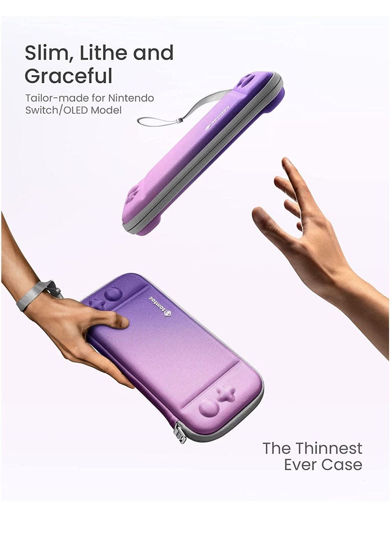 Tomtoc Tomtoc Slim Case for Carrying Accessories Protective Sleeve with 10 Game Cartridges Iris Purple  - Image 2