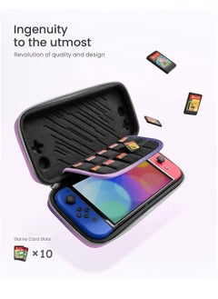 Tomtoc Tomtoc Slim Case for Carrying Accessories Protective Sleeve with 10 Game Cartridges Iris Purple  - Image 4